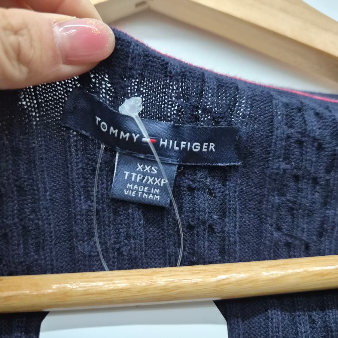 타미힐피거 스트라이프 긴팔 니트 여성 2XS 상품이미지4