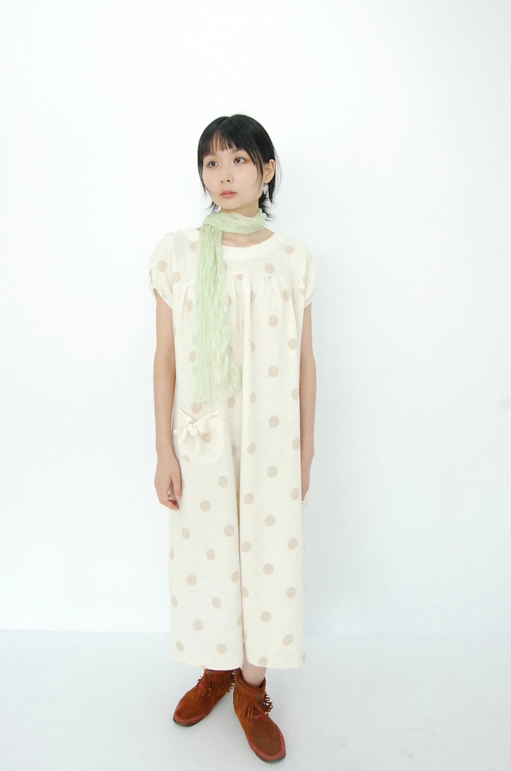 Filene linen polka one piece 상품이미지2