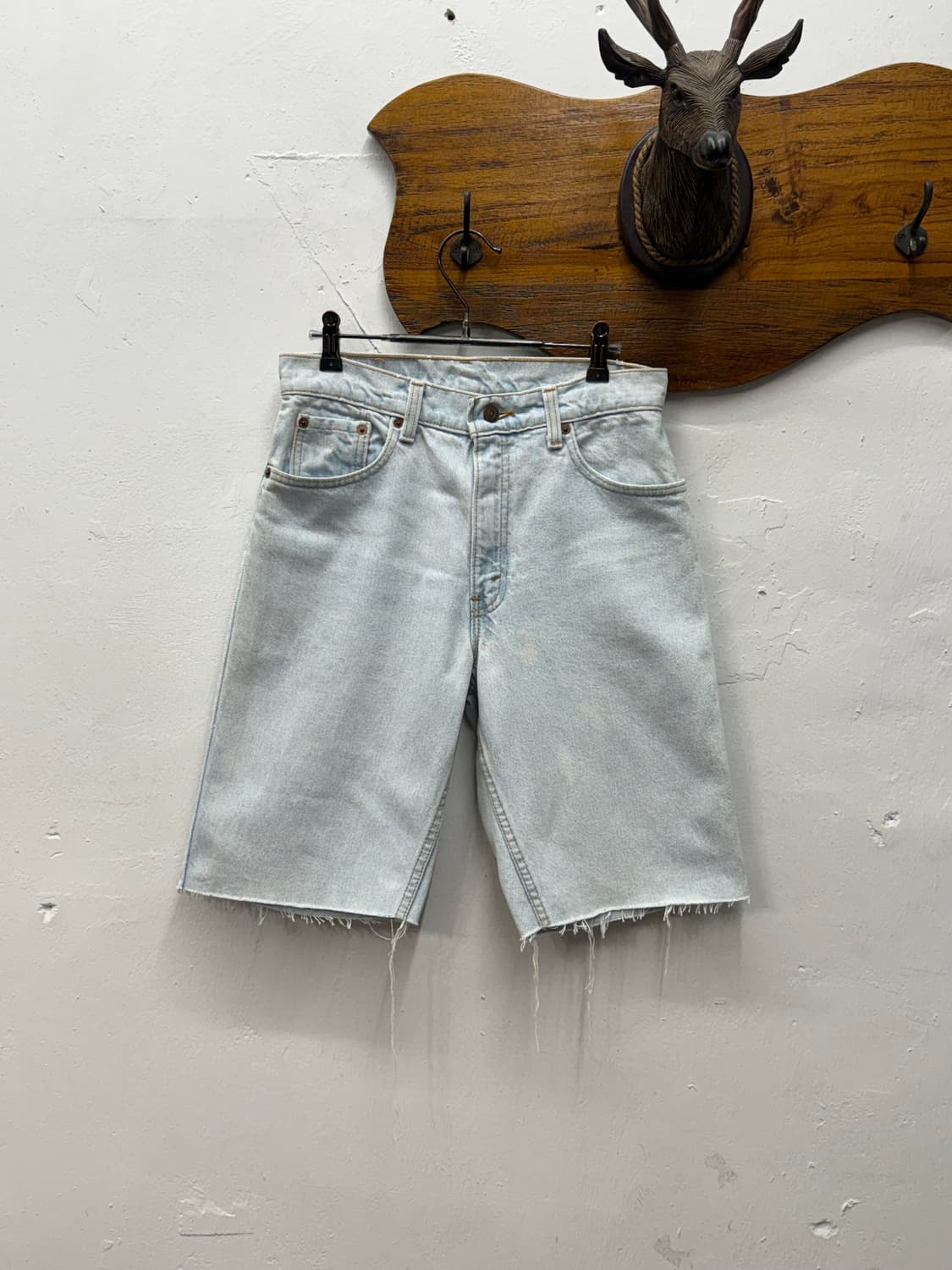 90s USA Levi's 550 Relaxed Denim Shorts 상품이미지5