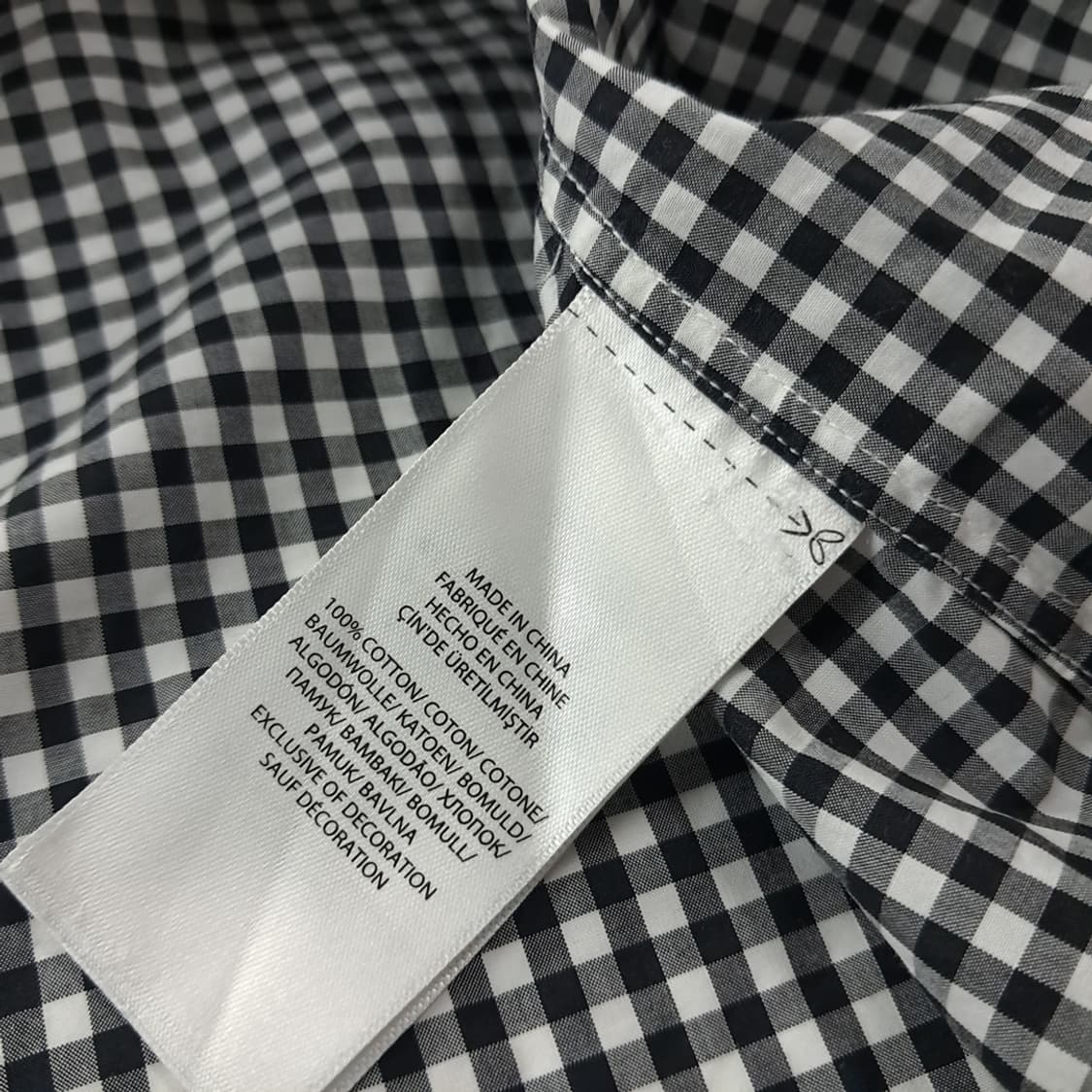 CJ062 2XL 폴로 블랙 모노 마이크로체크 셔츠 남방 상품이미지5