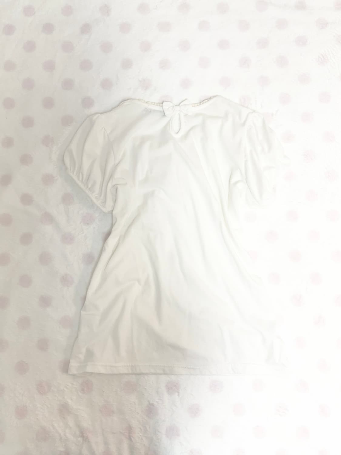 일본빈티지 레이스 리본 퍼프 반팔 히메갸루 라떼갸루 갸루반팔 상품이미지1