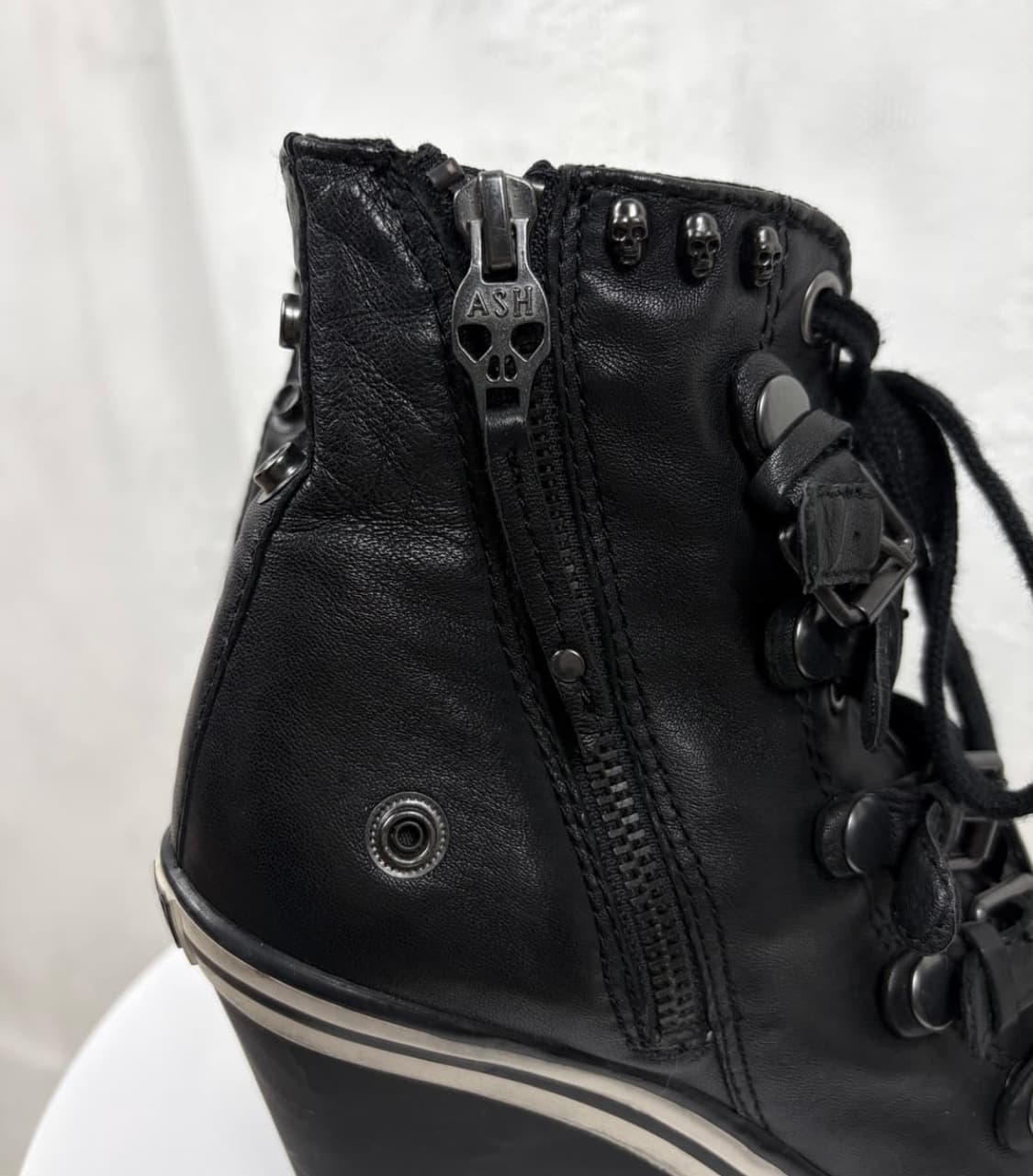 Ash 블랙 스터드 웨지스니커즈 힐 상품이미지4