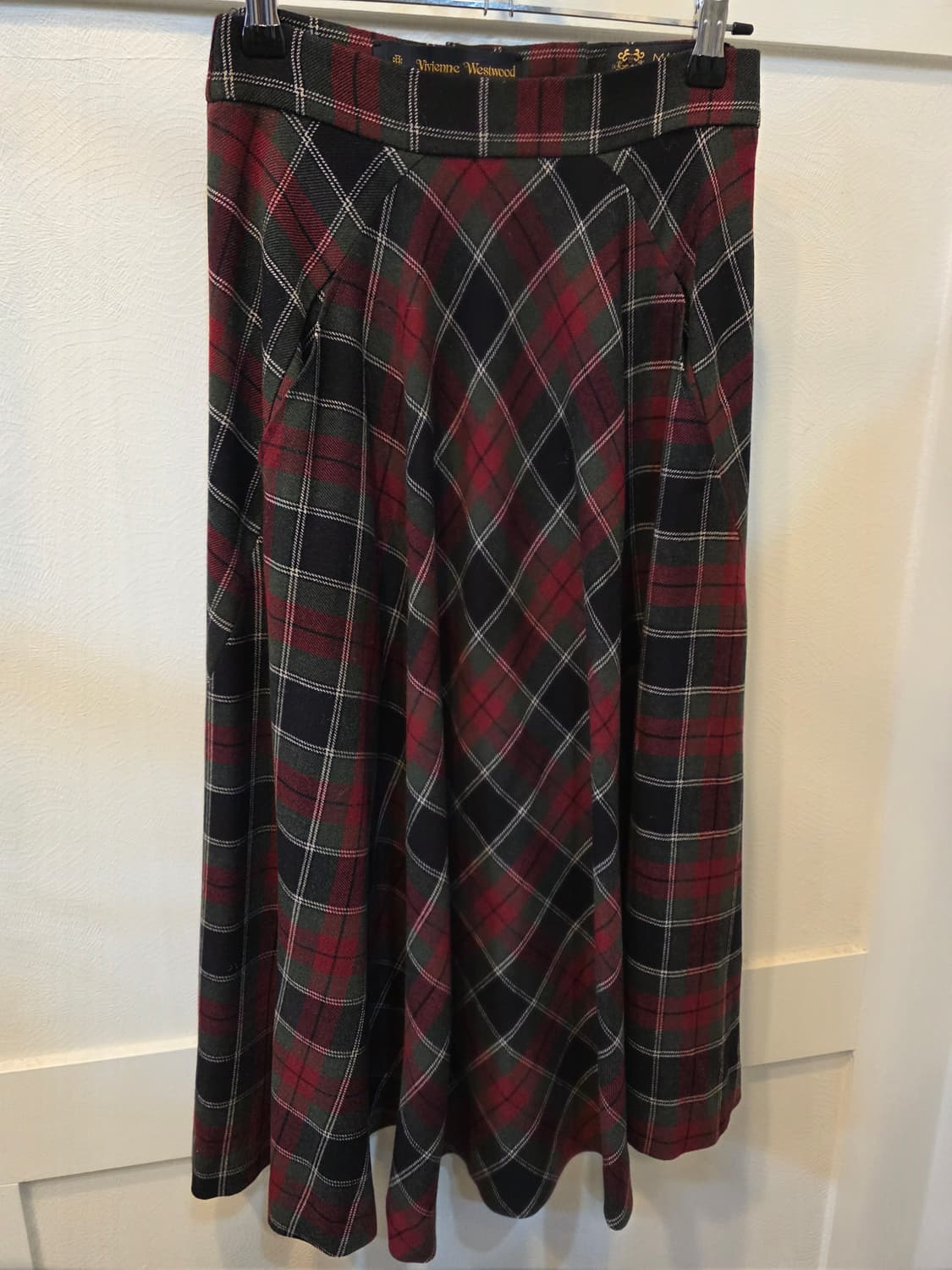 비비안웨스트우드 앵그로매니아 체크 스커트 상품이미지2
