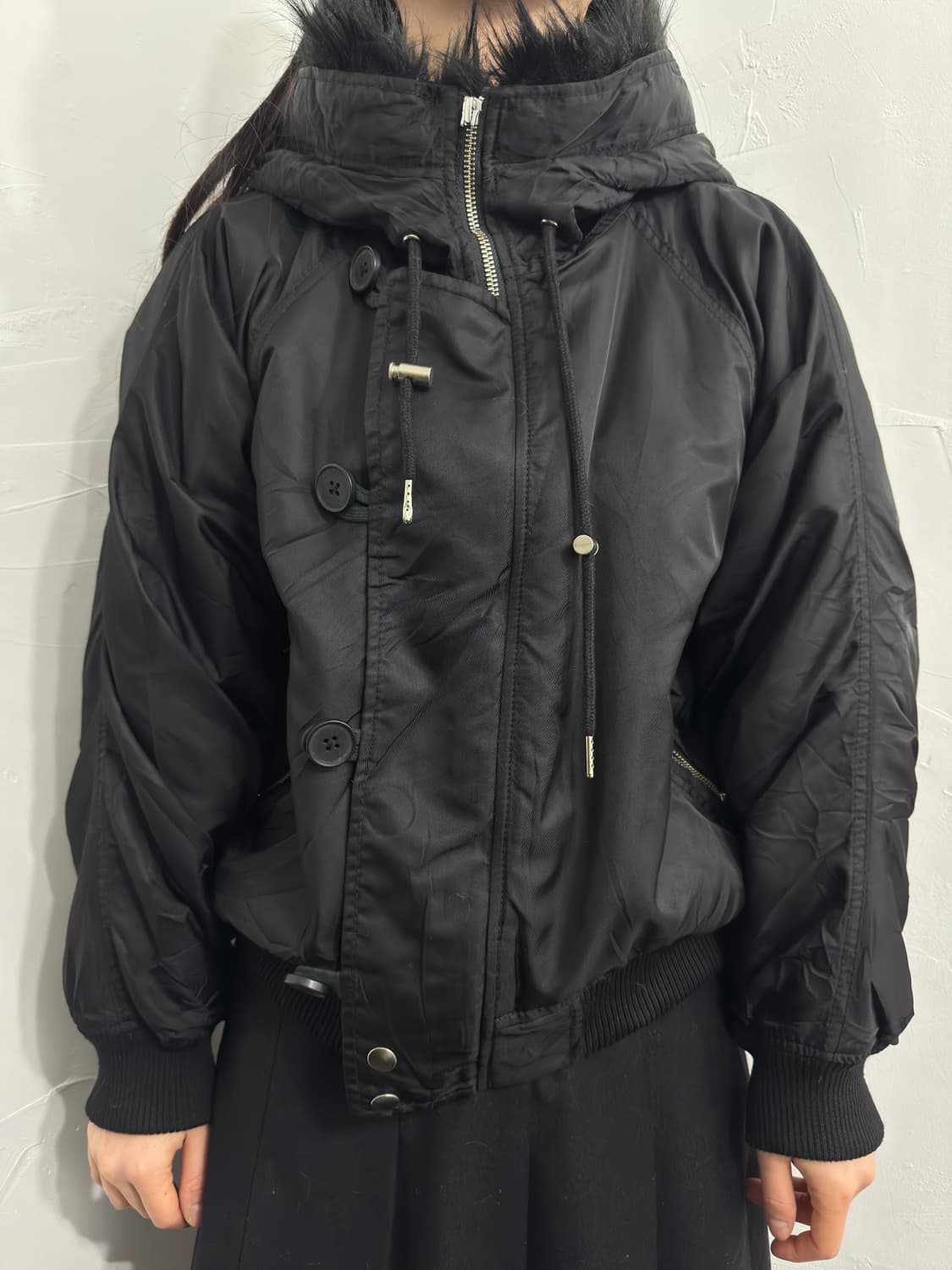 evris fur hood short jacket 상품이미지2