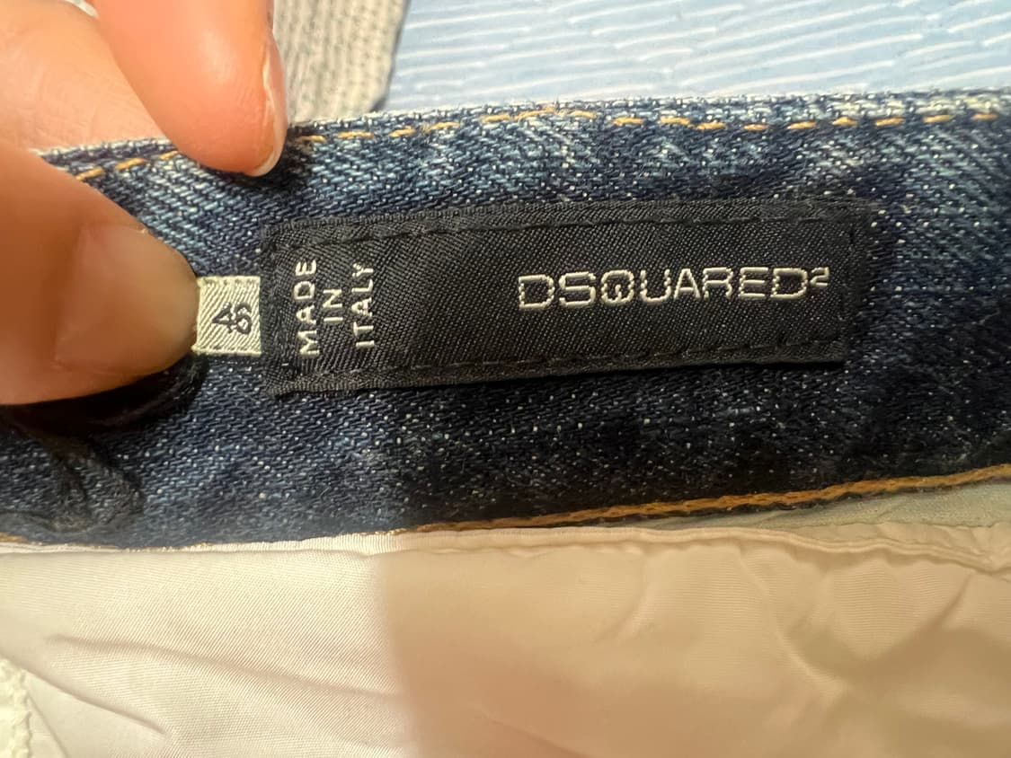 디스퀘어드2 데님 패치 롤업 청바지 46사이즈 상품이미지6