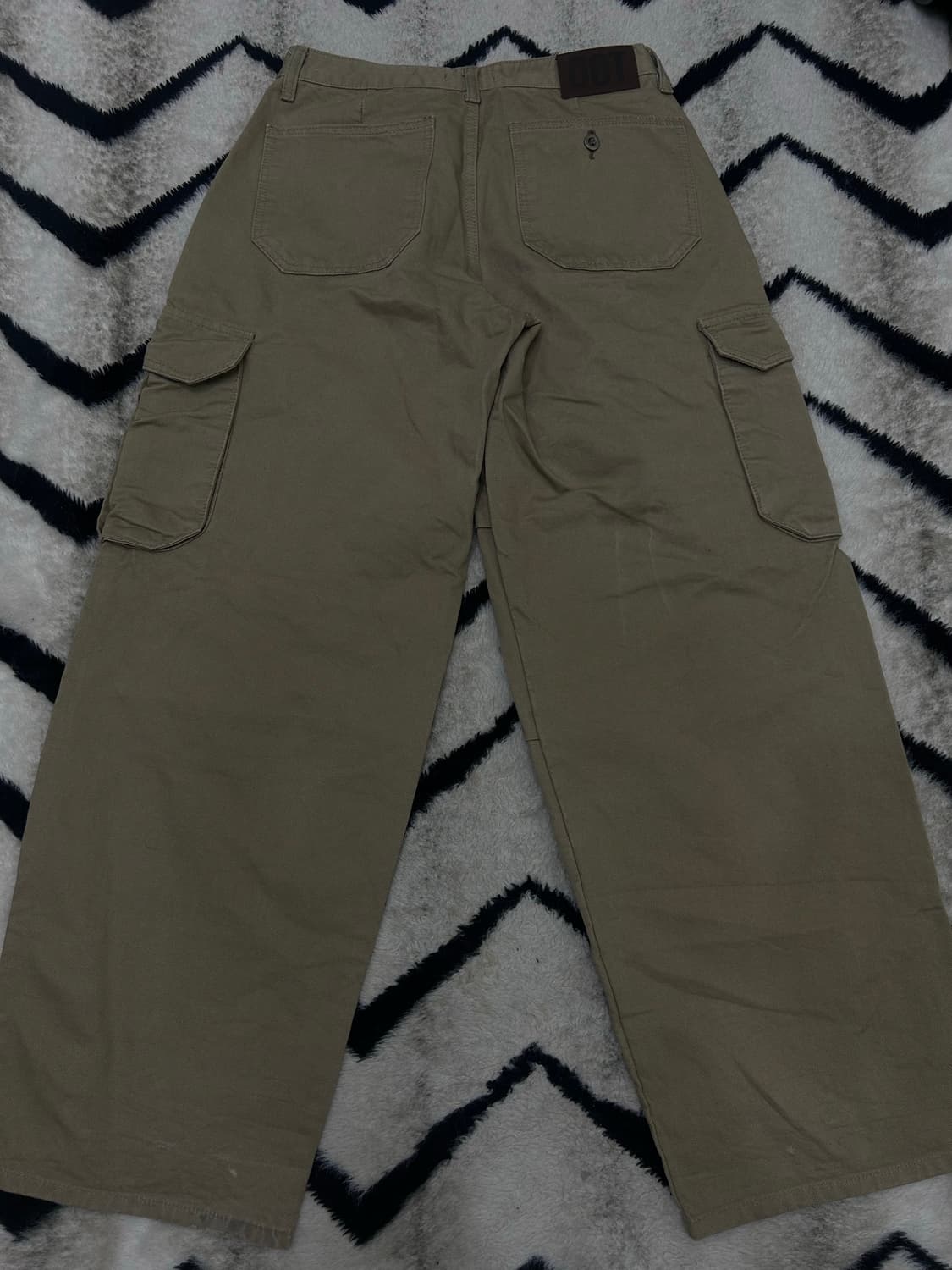 [S]OOT 빈티지 캔버스 와이드 카고 팬츠/베이지 상품이미지2