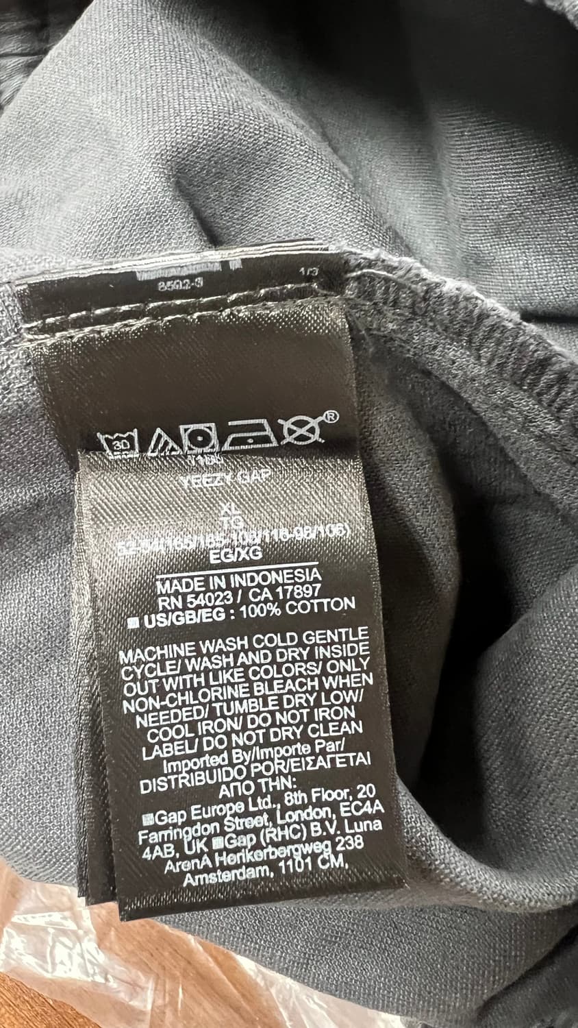 (새상품)이지갭 사틴카고 다크그레이 XL 상품이미지5