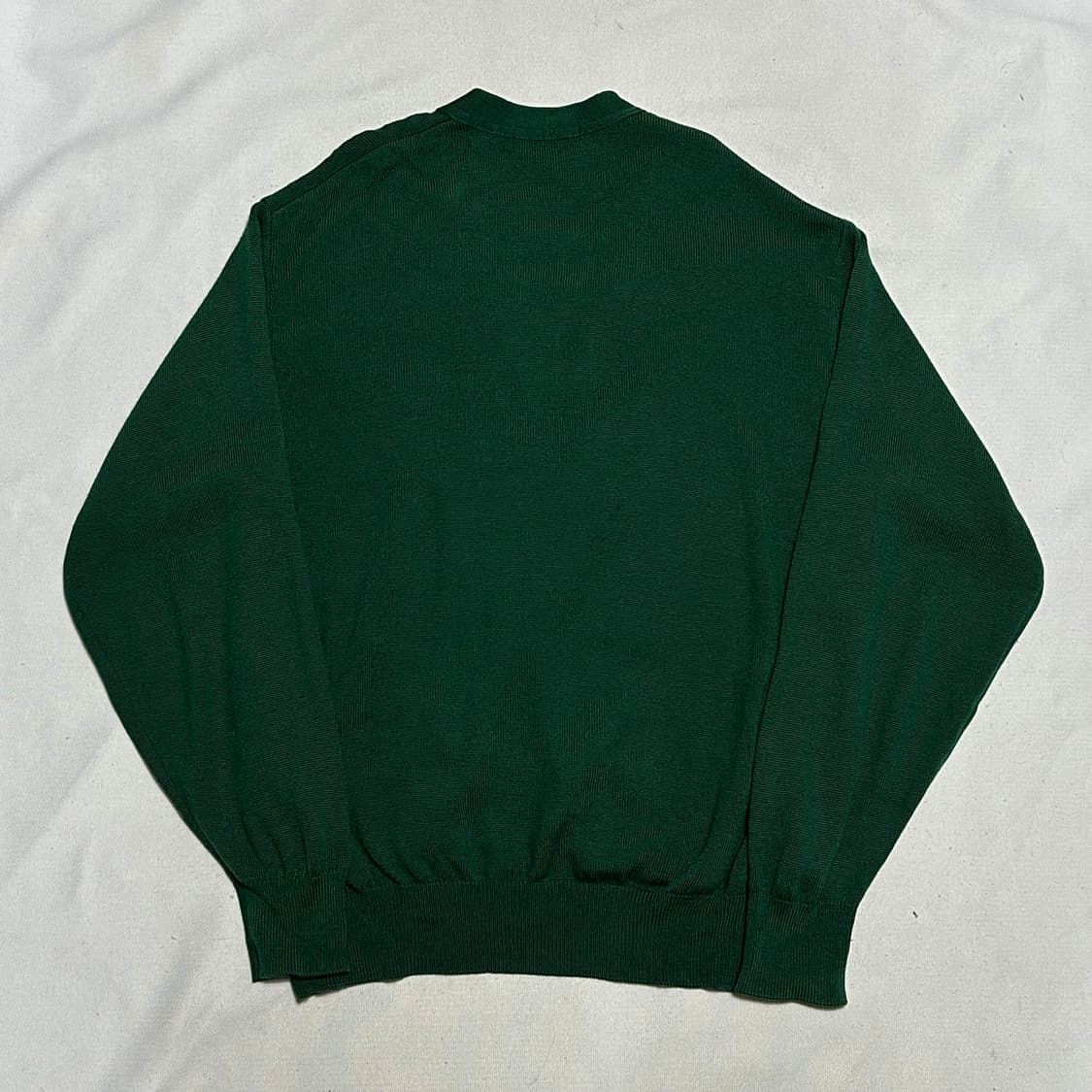 L 입생로랑 브이넥 그린 울 가디건 상품이미지3