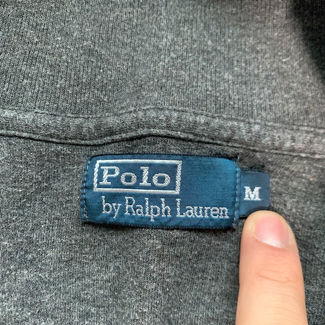 폴로 랄프로렌 숄카라 코튼 니트 M 상품이미지2