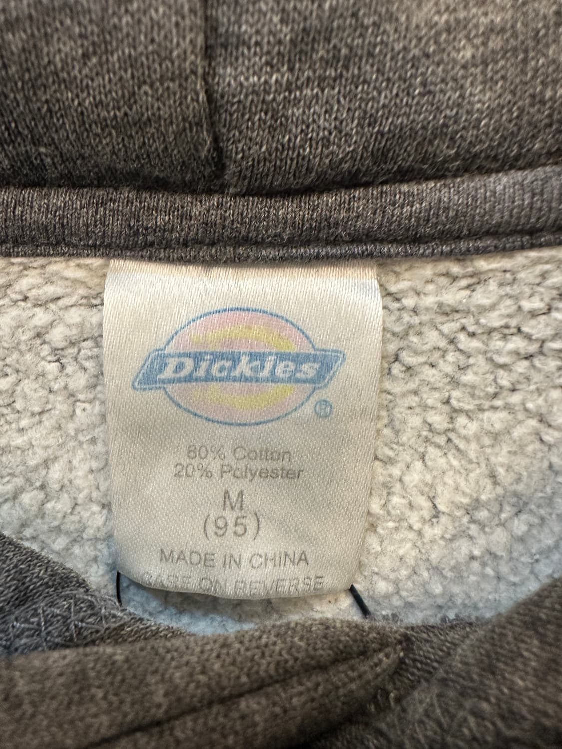 M) 디키즈 챠콜 그레이 기모 후드티 상품이미지3