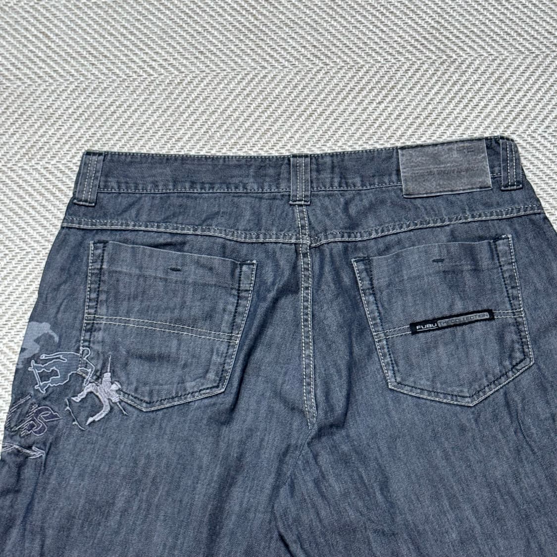 (33) FUBU 후부 데님 반바지 상품이미지6