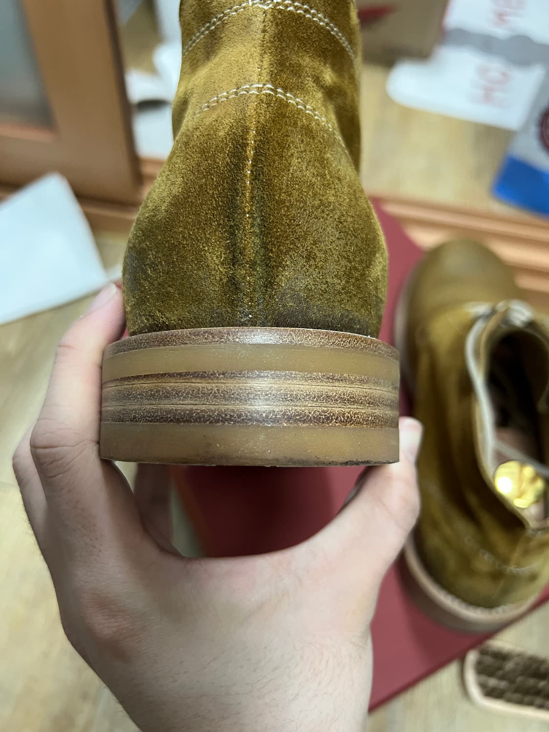 택포26) 그라더스 grds 부츠02 스웨이드 올리브드랩 EU40 상품이미지4