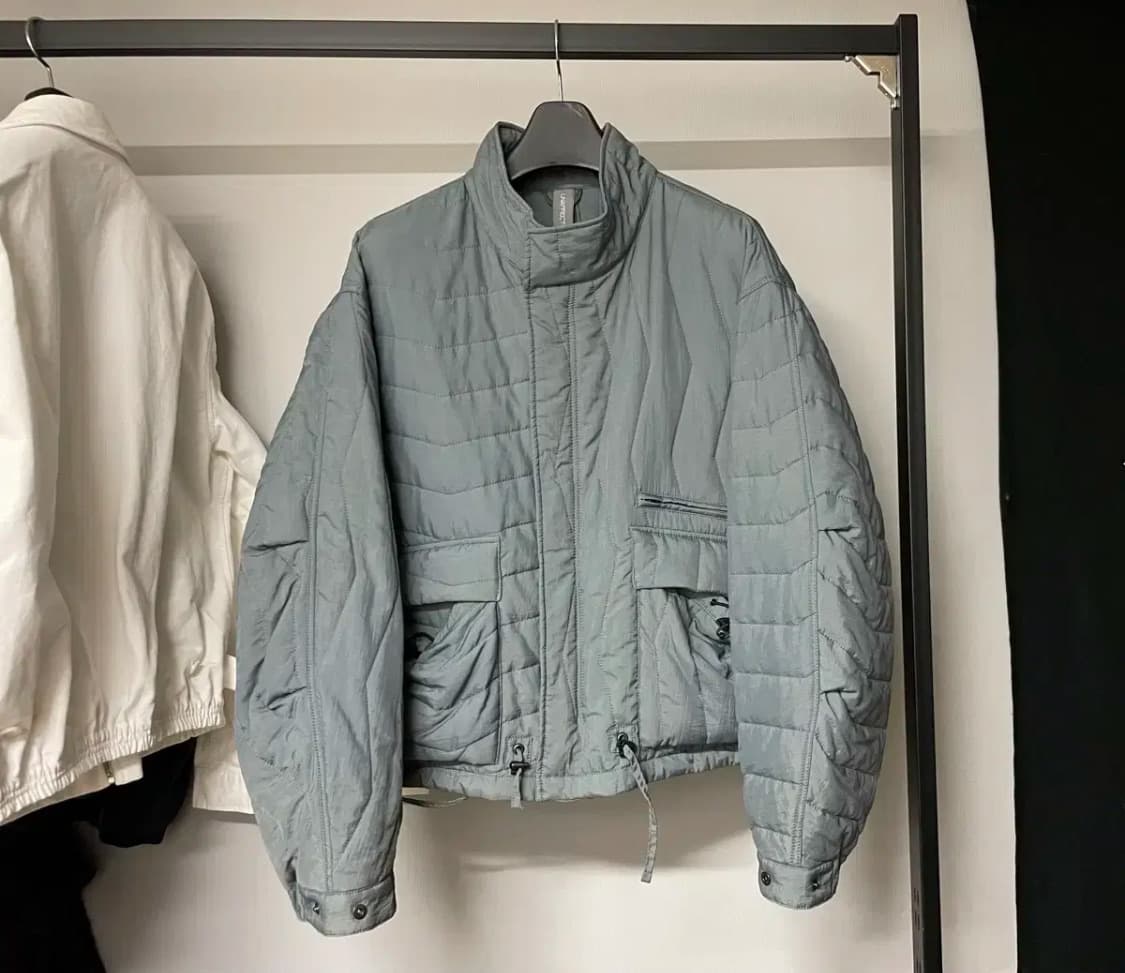 언어펙티드 퀄팅 블루종- M 아쿠아 상품이미지1