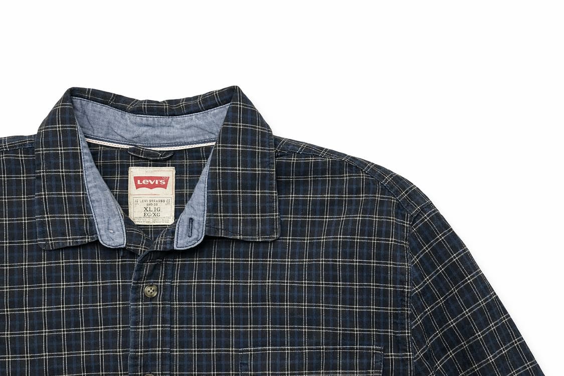 USA 00s 미국 빈티지 워크웨어 아메카지 리바이스 레드탭 체크 셔츠 상품이미지5