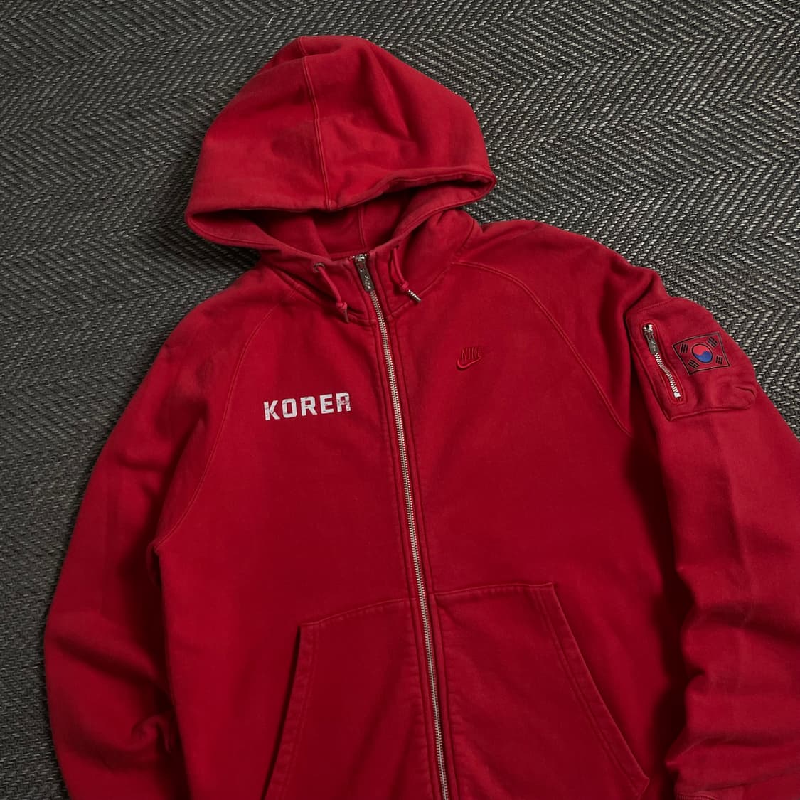 나이키 코리아 국대 스웻 후드집업 레드y 4659 상품이미지1