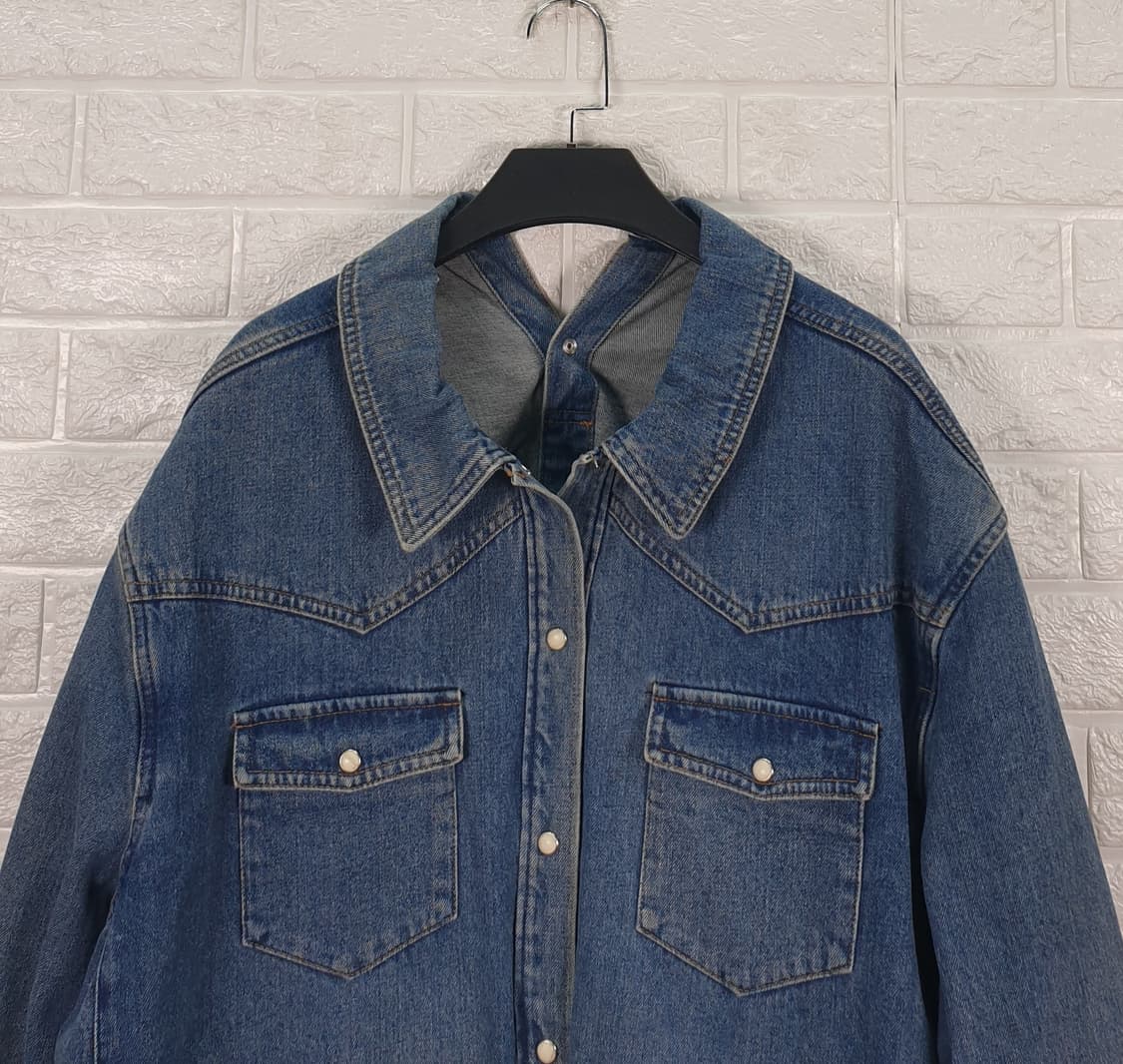 [66]시스템 루즈핏 포켓 데님 자켓 상품이미지4