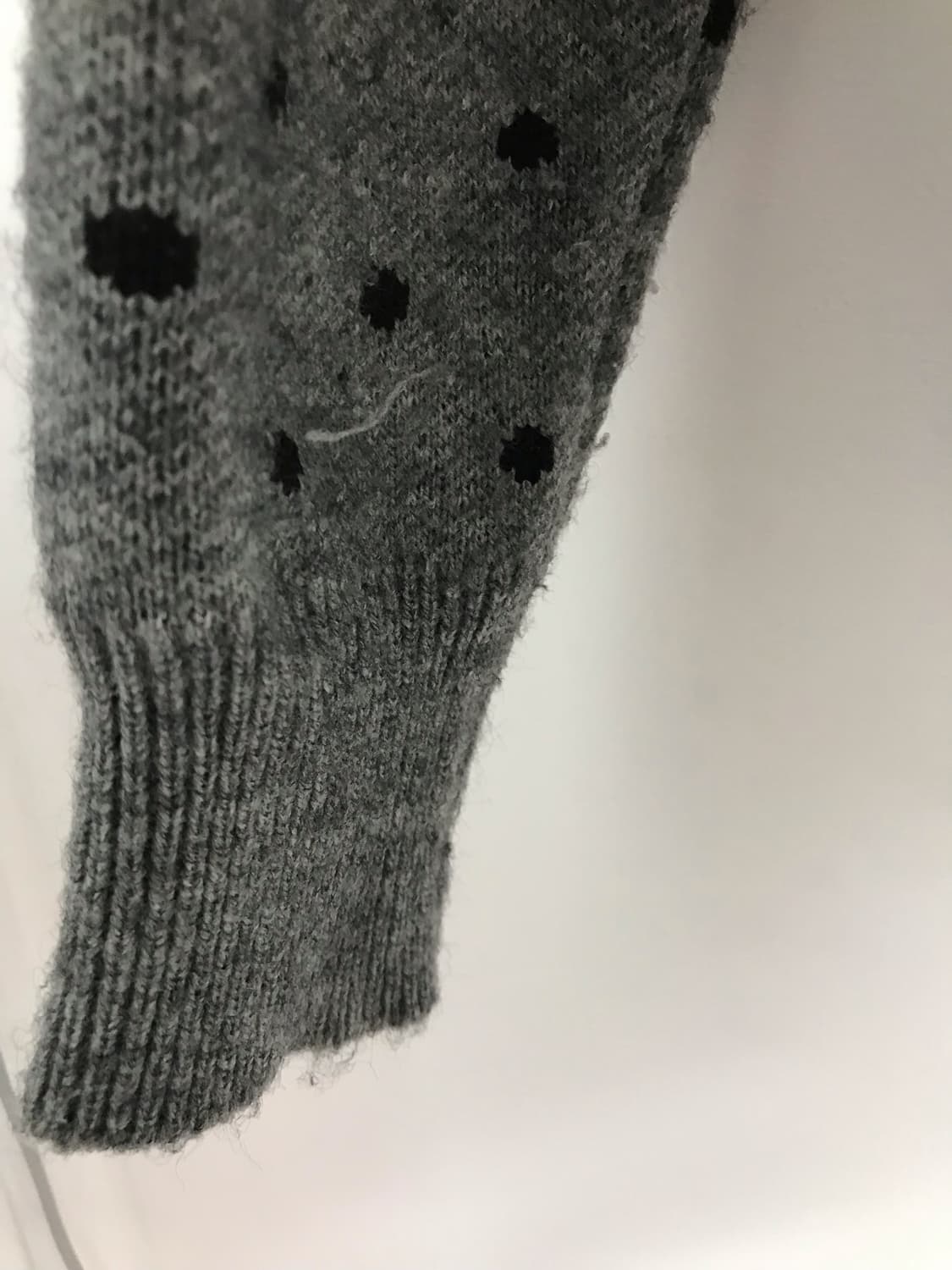 회색 도트 가디건 상품이미지3