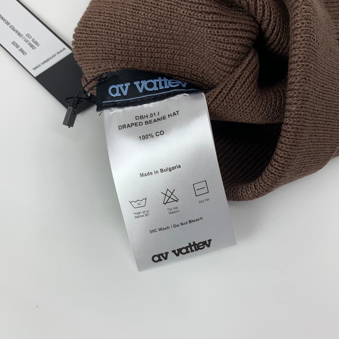 av vattev 드레이프드 비니 브라운 상품이미지6