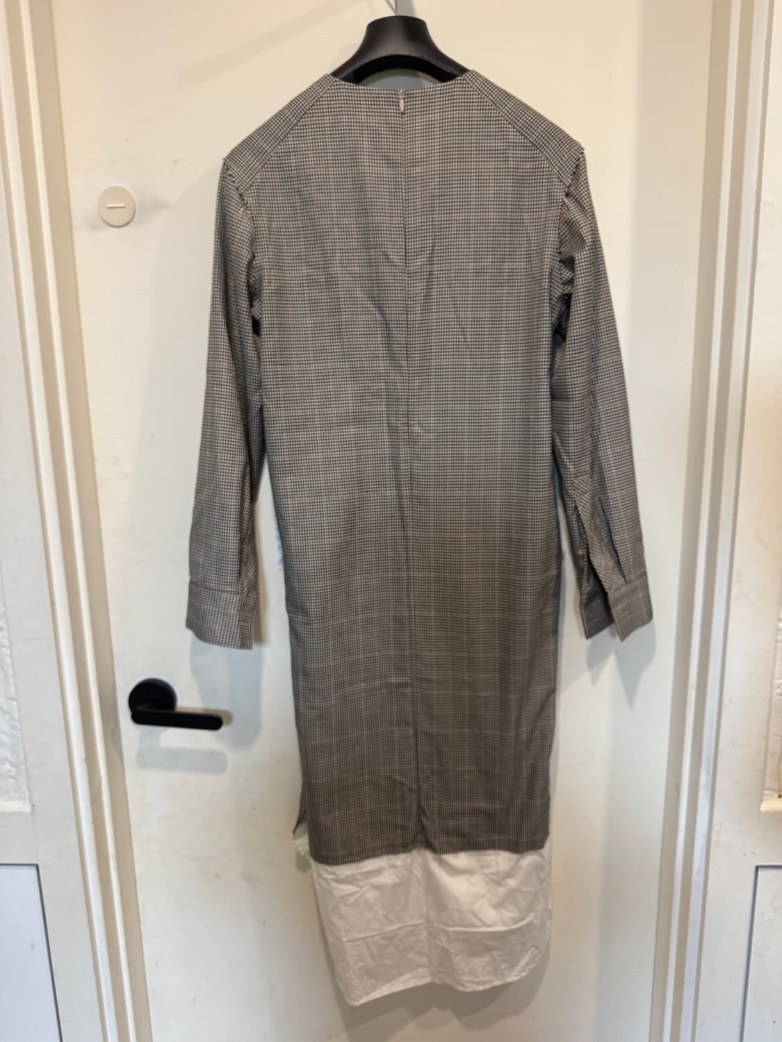 렉토 셔츠 레이어드 체크 롱드레스  상품이미지4