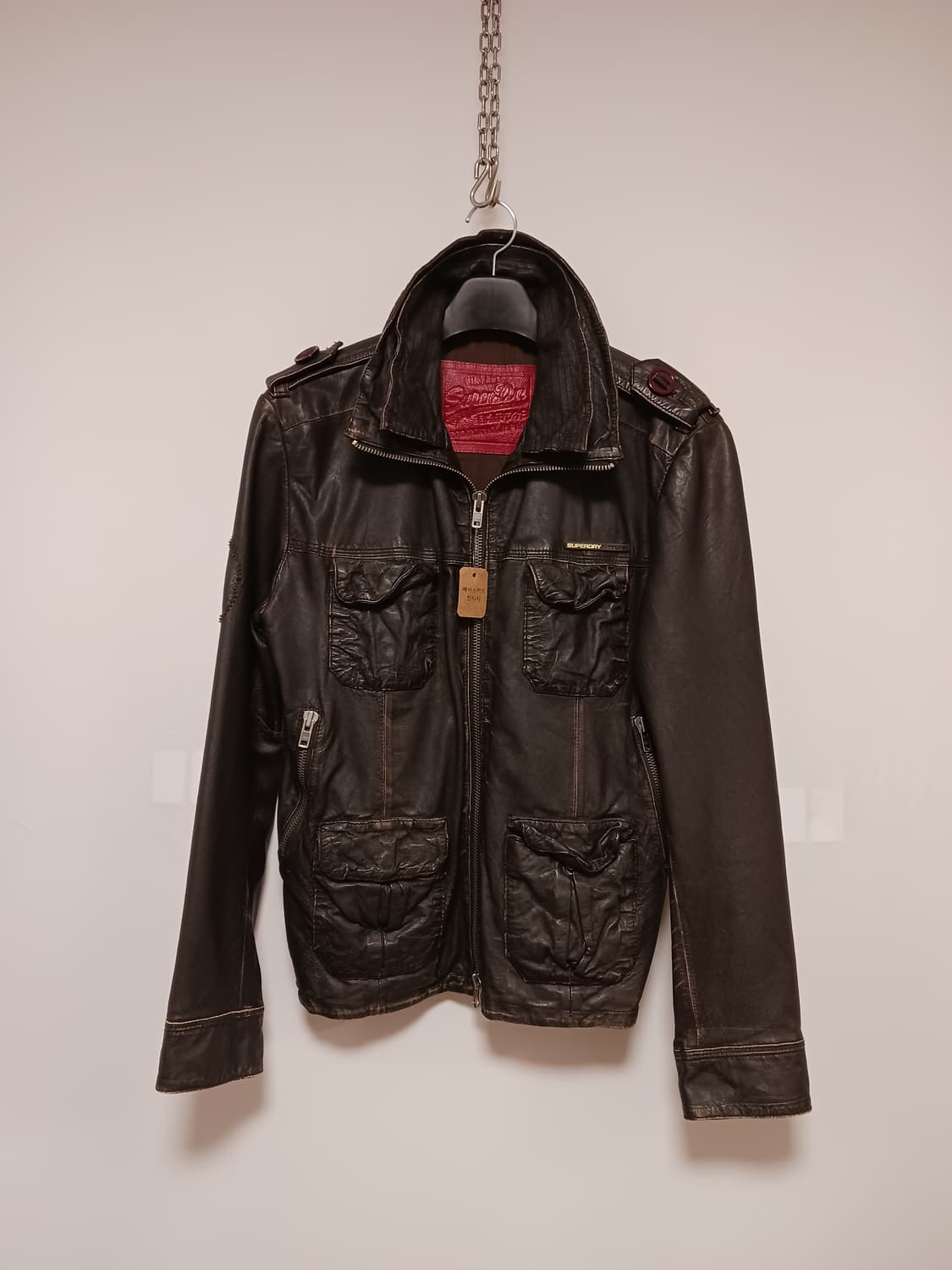 슈퍼드라이 리얼레더자켓 상품이미지1