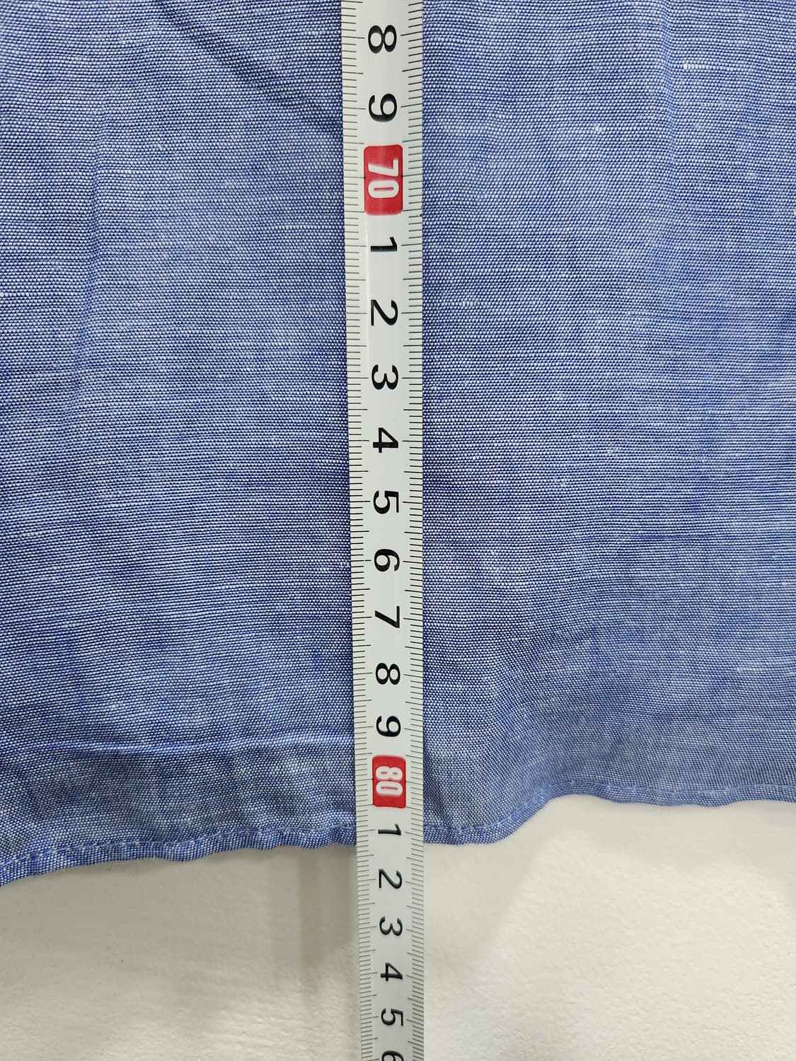 [L] 자라 ZARA 텐셀 린넨 여름 셔츠 블루 남방 상품이미지9