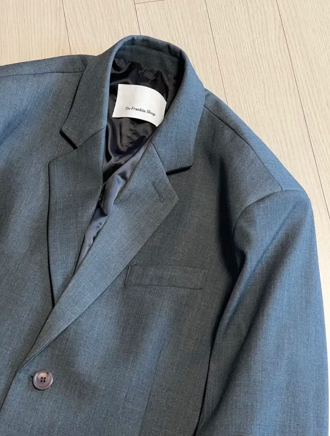 더프랭키샵 thefrankieshop 젤소 오버사이즈 블레이져 그레이 상품이미지1