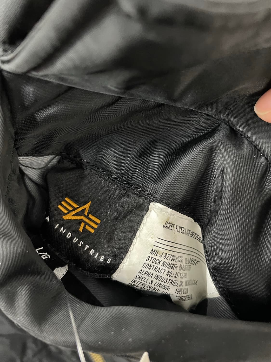 알파 인더스트리 MA-1 리버시블 항공자켓 H2116 상품이미지7