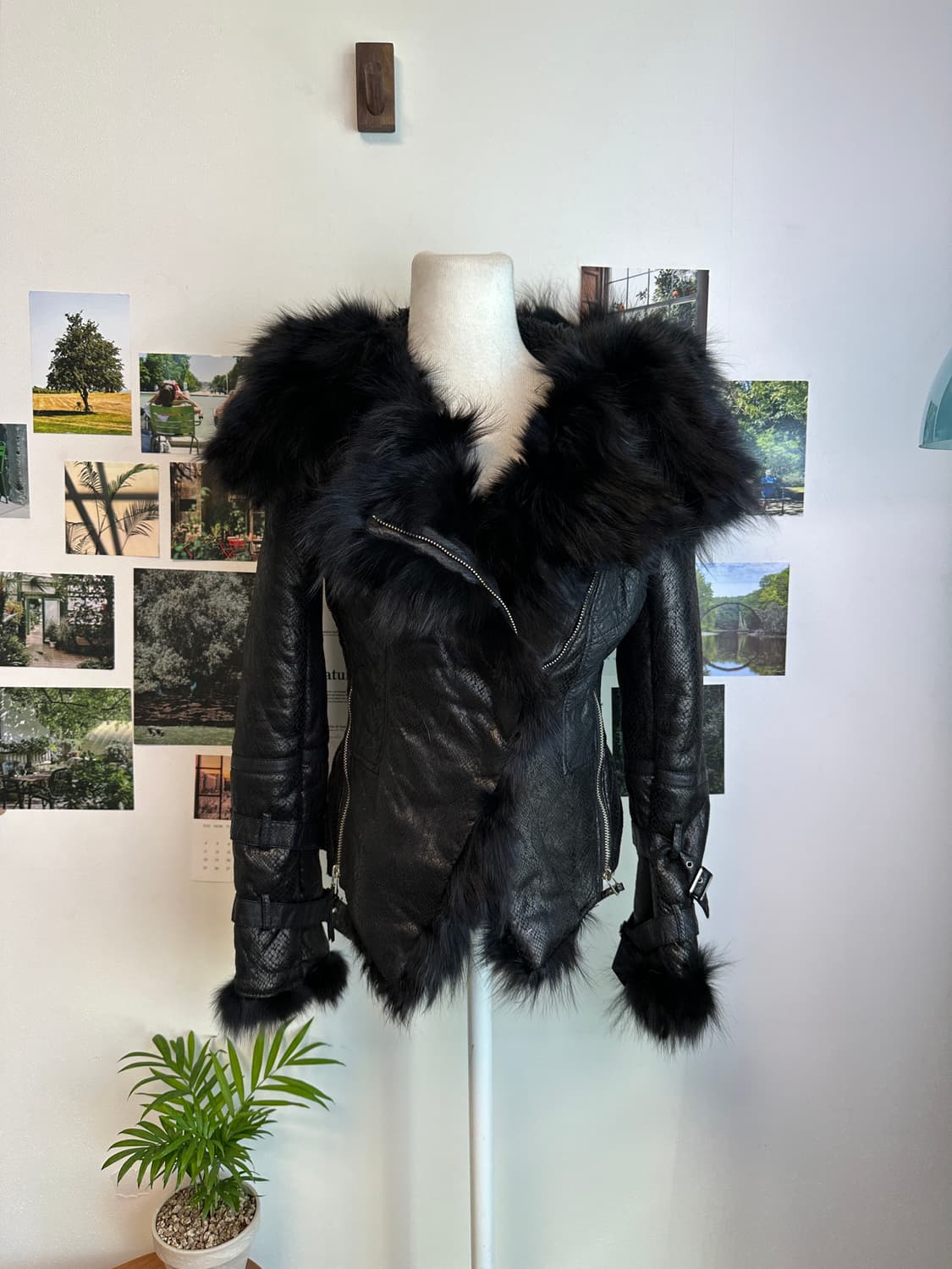 python side slit hood fur jk 상품이미지7