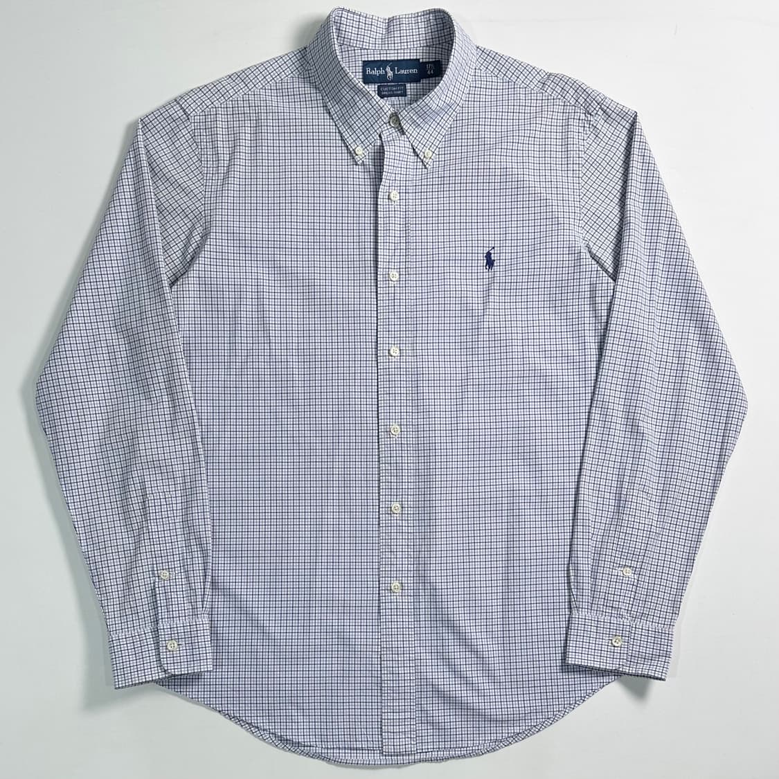 폴로 랄프로렌 블루 체크 셔츠  상품이미지1