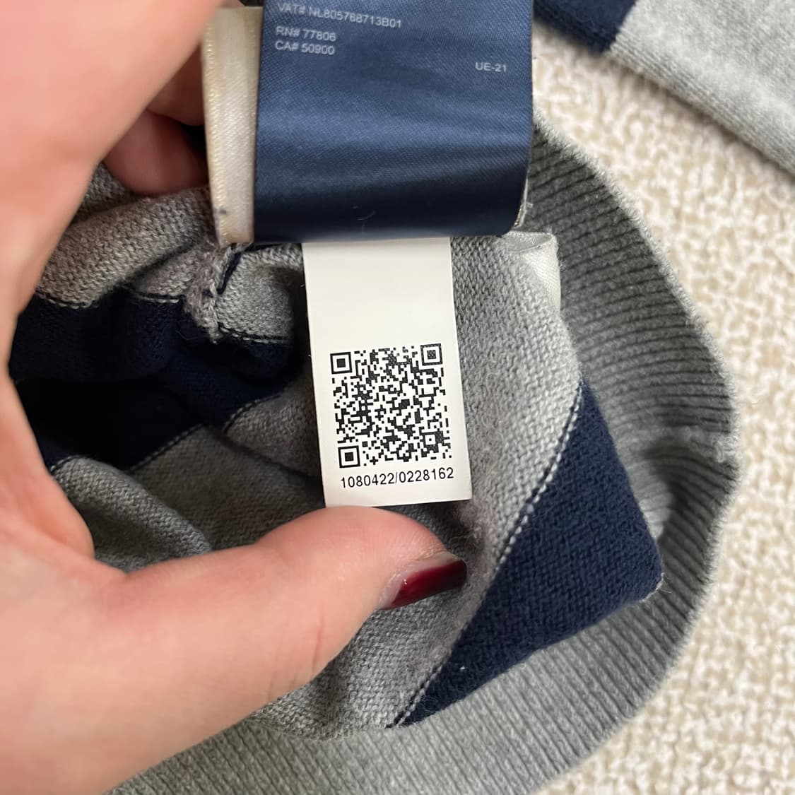 [L] 타미힐피거 스트라이프 크루넥 니트 스웨터 맨투맨  0119M1 상품이미지6