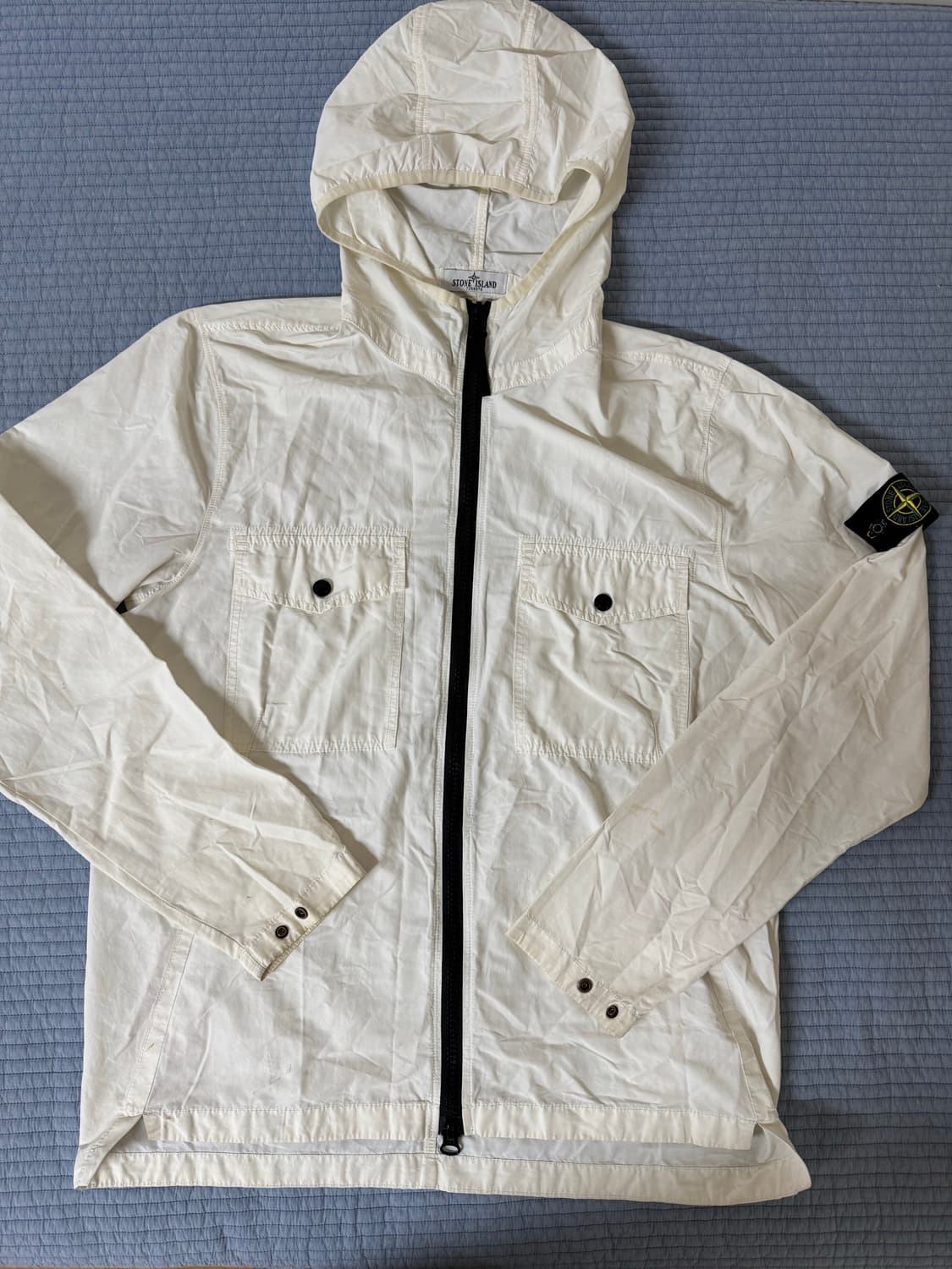 Stone island 스톤아일랜드 흰색 바람막이 XL 화이트 상품이미지2