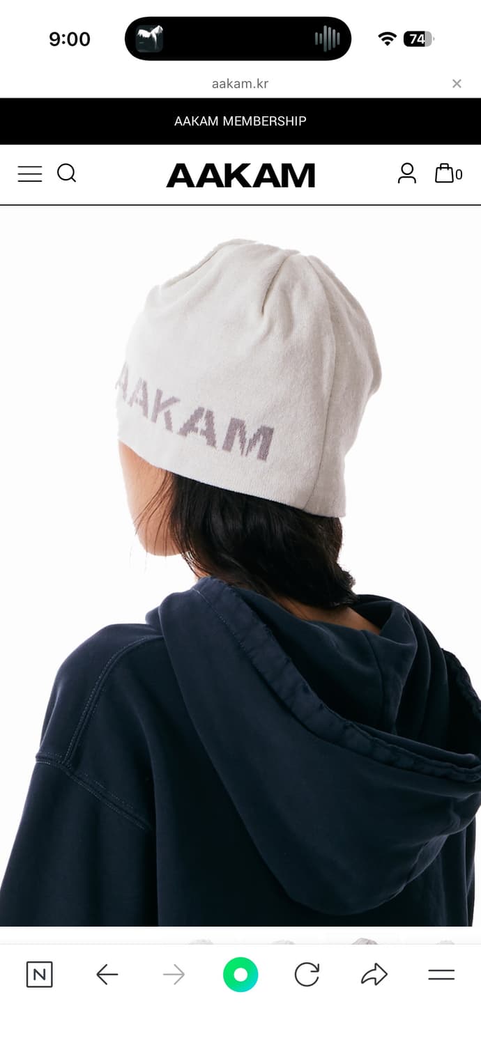 AAKAM 아캄 비니 화이트 상품이미지3