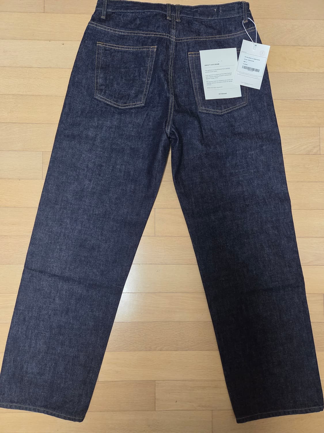 인더로우 셀비지 WT 와이드테이퍼드 데님 인디고블루 2 상품이미지2