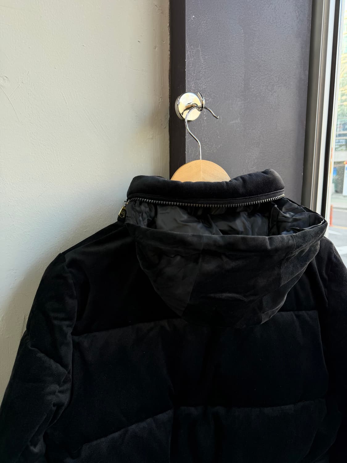 M/ 폴로 랄프로렌 블랙라벨 로고 벨벳 패딩점퍼 상품이미지7