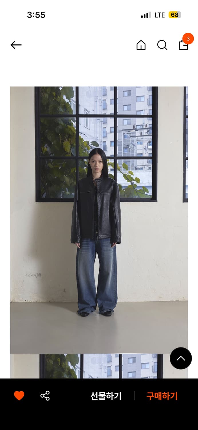 오데스 레더 집업 자켓 상품이미지4