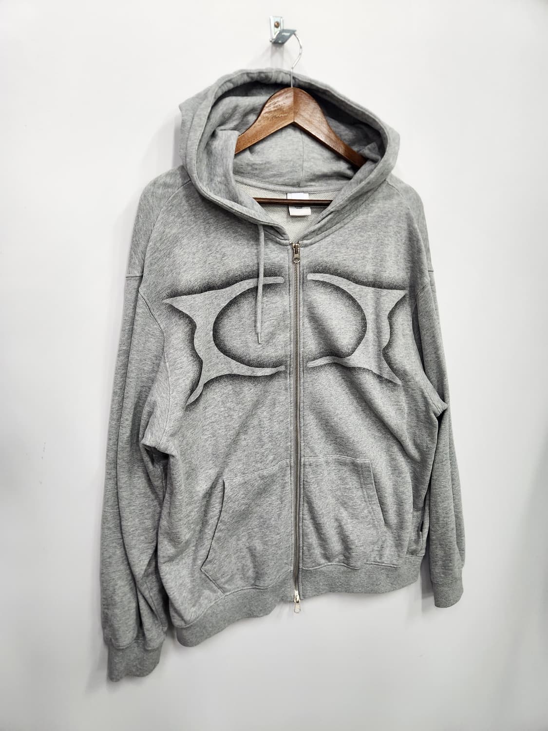 Critic 그레이 로고 후드집업 상품이미지5