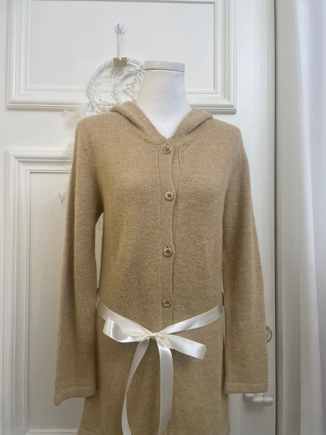 warm beige long caridgan opc(size-2) 상품이미지5