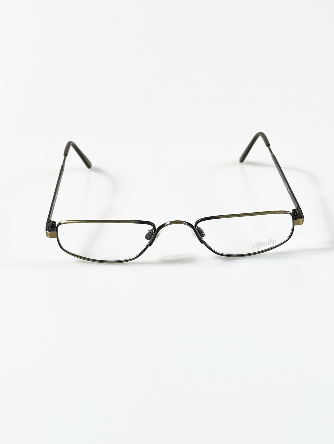 90s APOLLO 슬림 메탈 스퀘어 프레임 빈티지 안경 상품이미지1