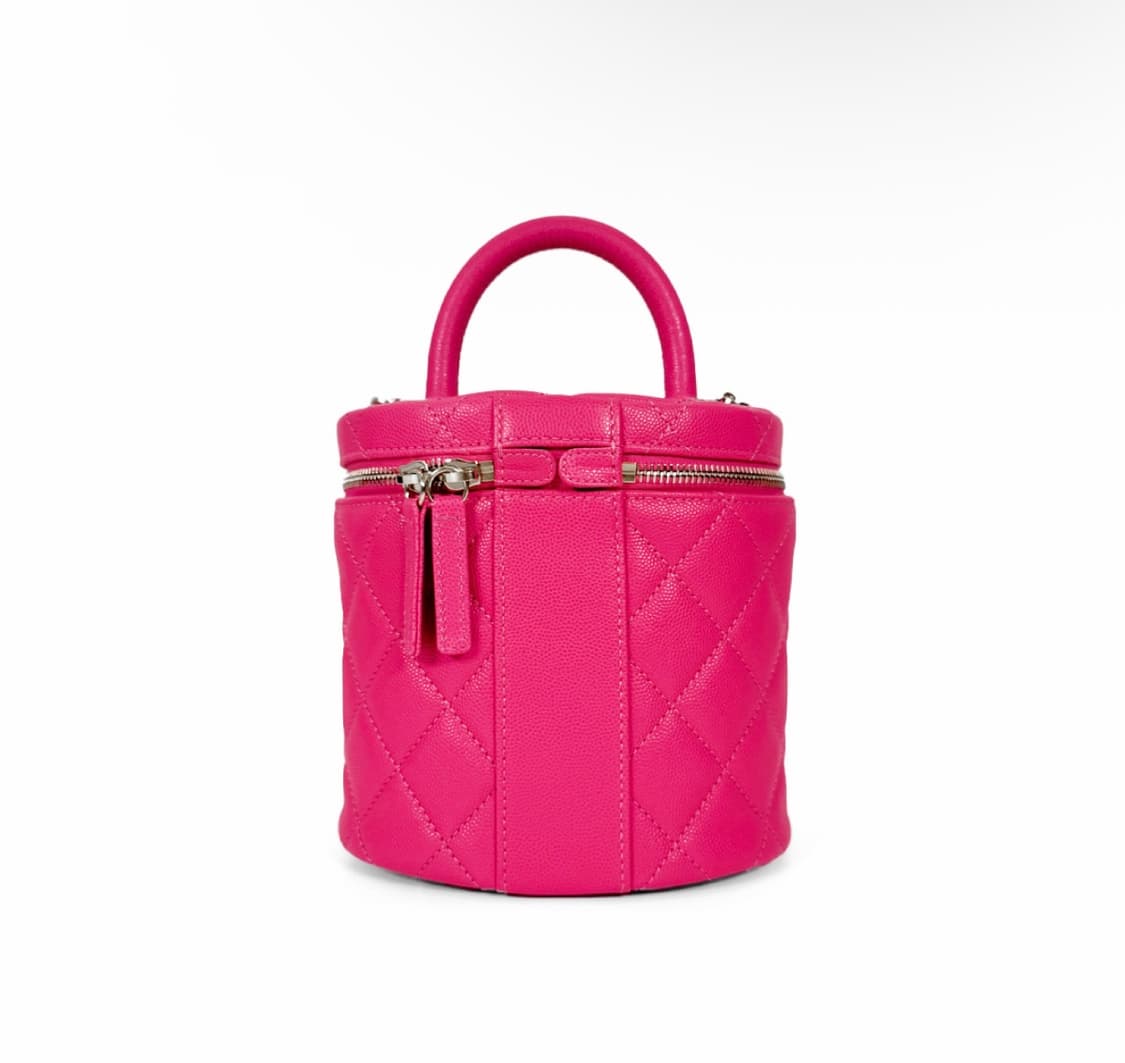 [OS] 샤넬 여성 코코 탑핸들 캐비어 카프스킨 베니티 크로스백 핑크 상품이미지4