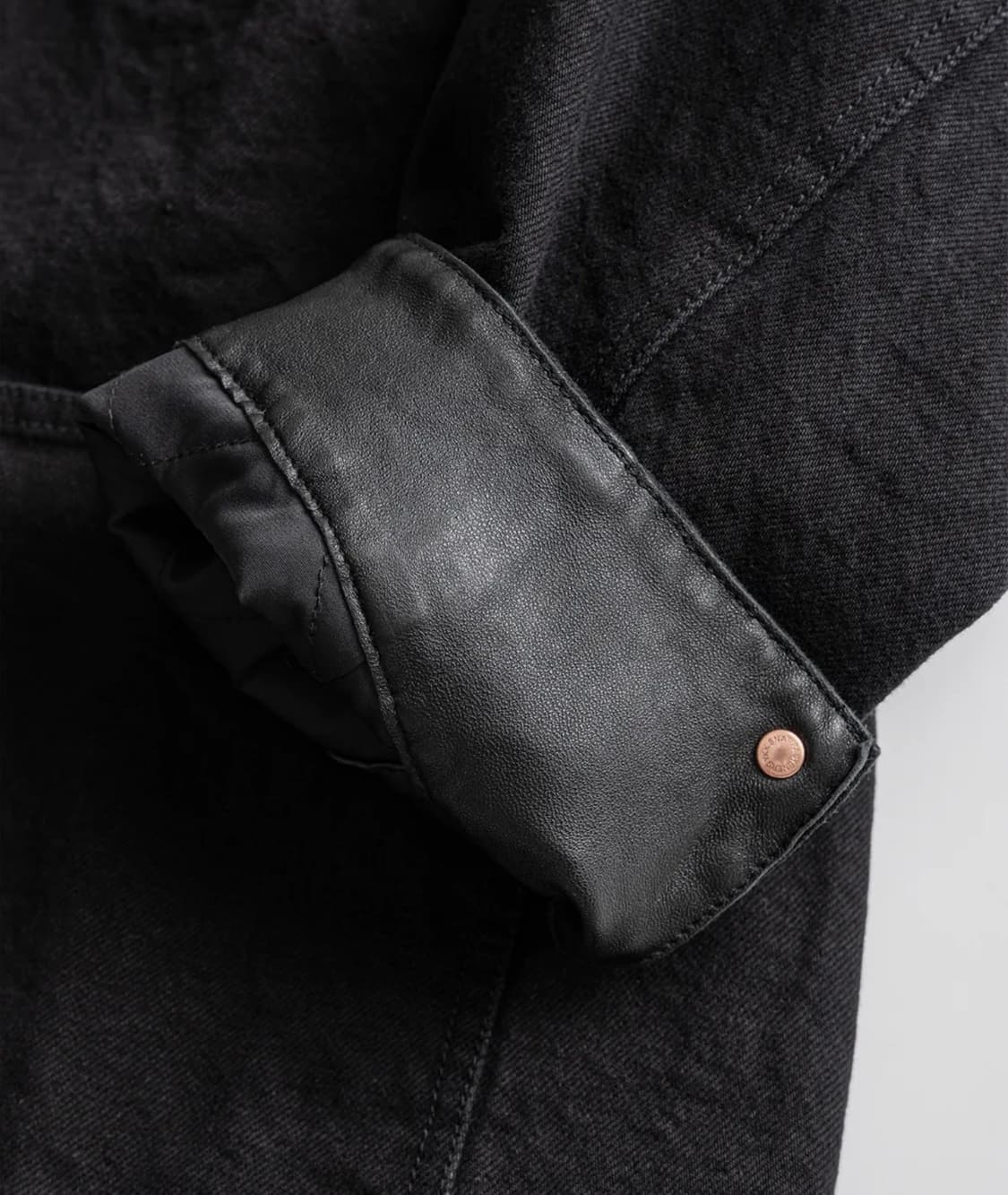 WASHED LEATHER COLLAR COVERALL JACKET 상품이미지7