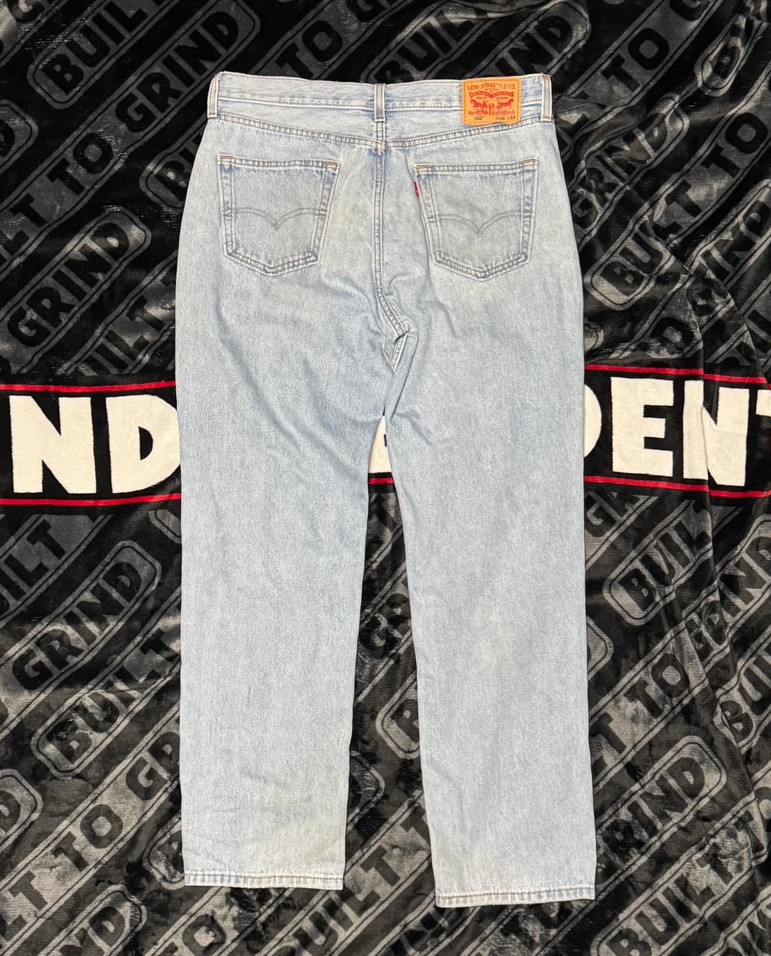 리바이스 550 릴렉시드 핏 진 라이트 스톤워시 블랭크 탭 35X32 상품이미지2