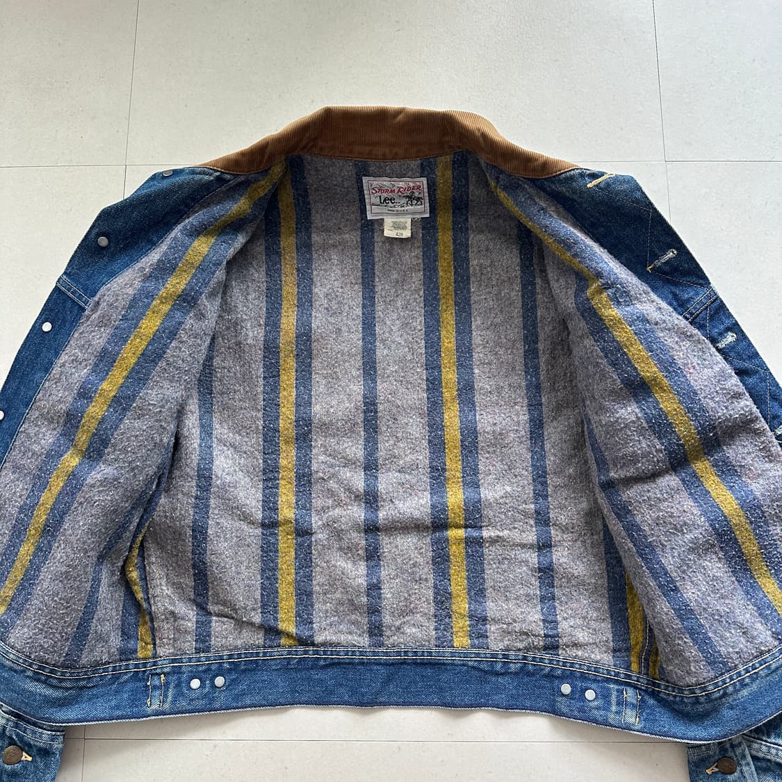 70s 리 스톰라이더 MADE IN USA 데님 자켓 42R 상품이미지5