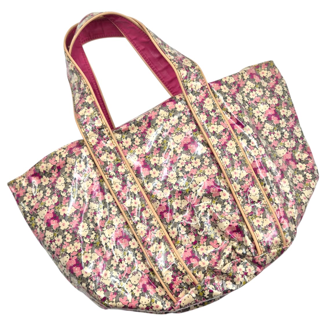 10s 키티 사만사타바사 플로랄 pvc 쇼퍼백 상품이미지1