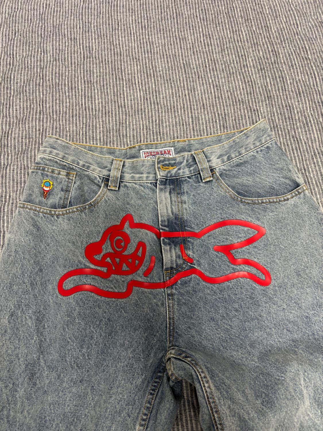 BBC 아이스크림 러닝독 개바지 데님 팬츠 32/32사이즈 상품이미지4