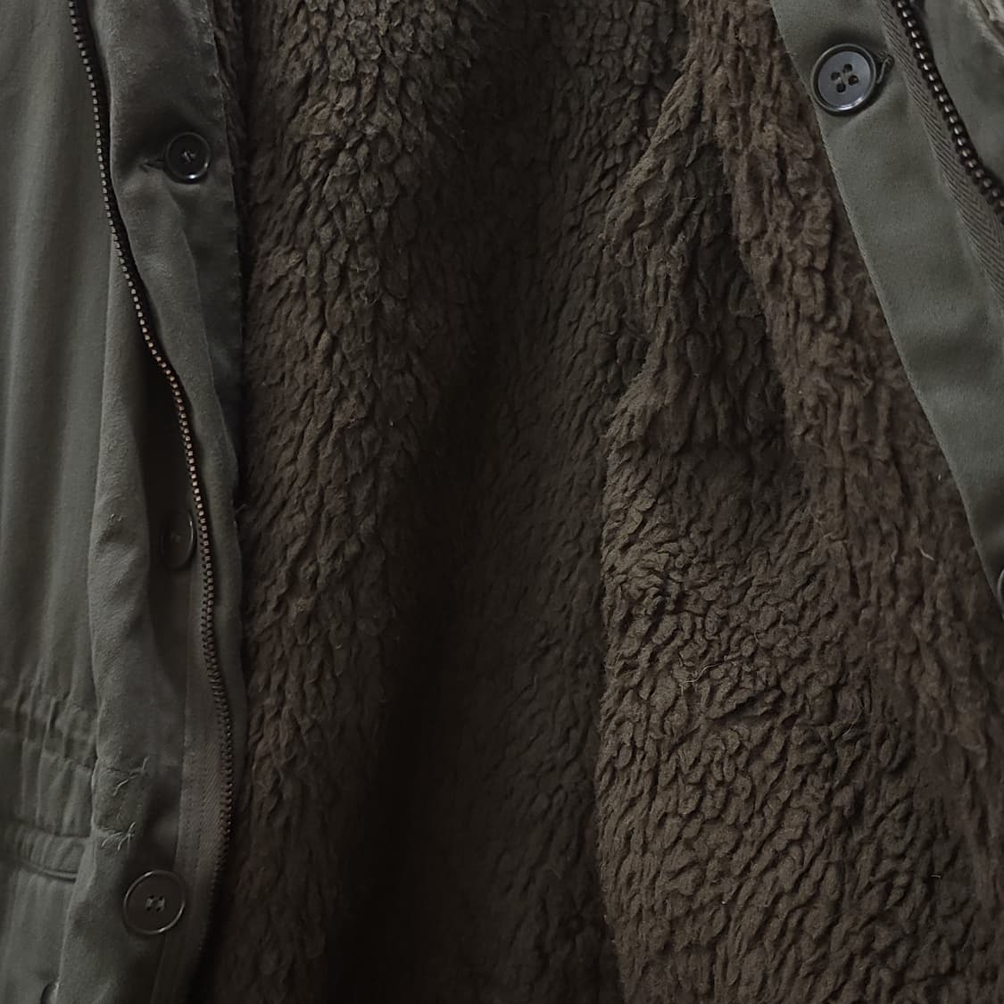 빈티지 프랑스군 m64 밀리터리 모즈파카 올리브 그린 페이딩 92L 상품이미지7