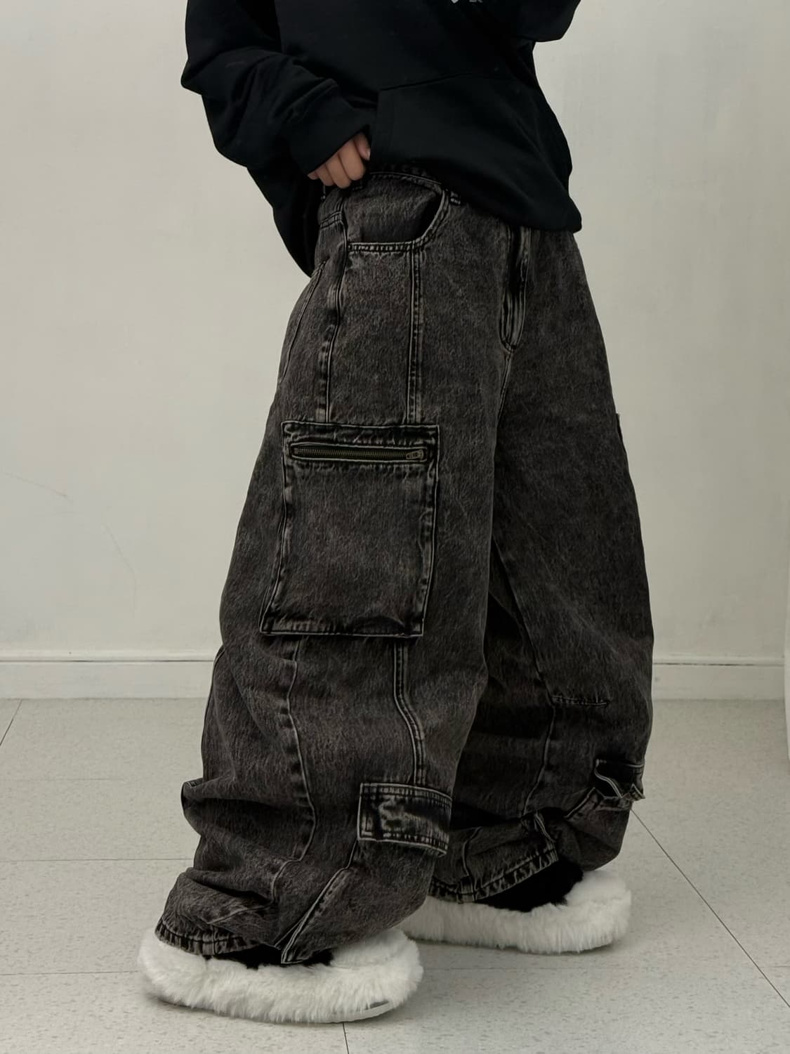 빈티지 워싱 멀티포켓 카고팬츠 상품이미지2