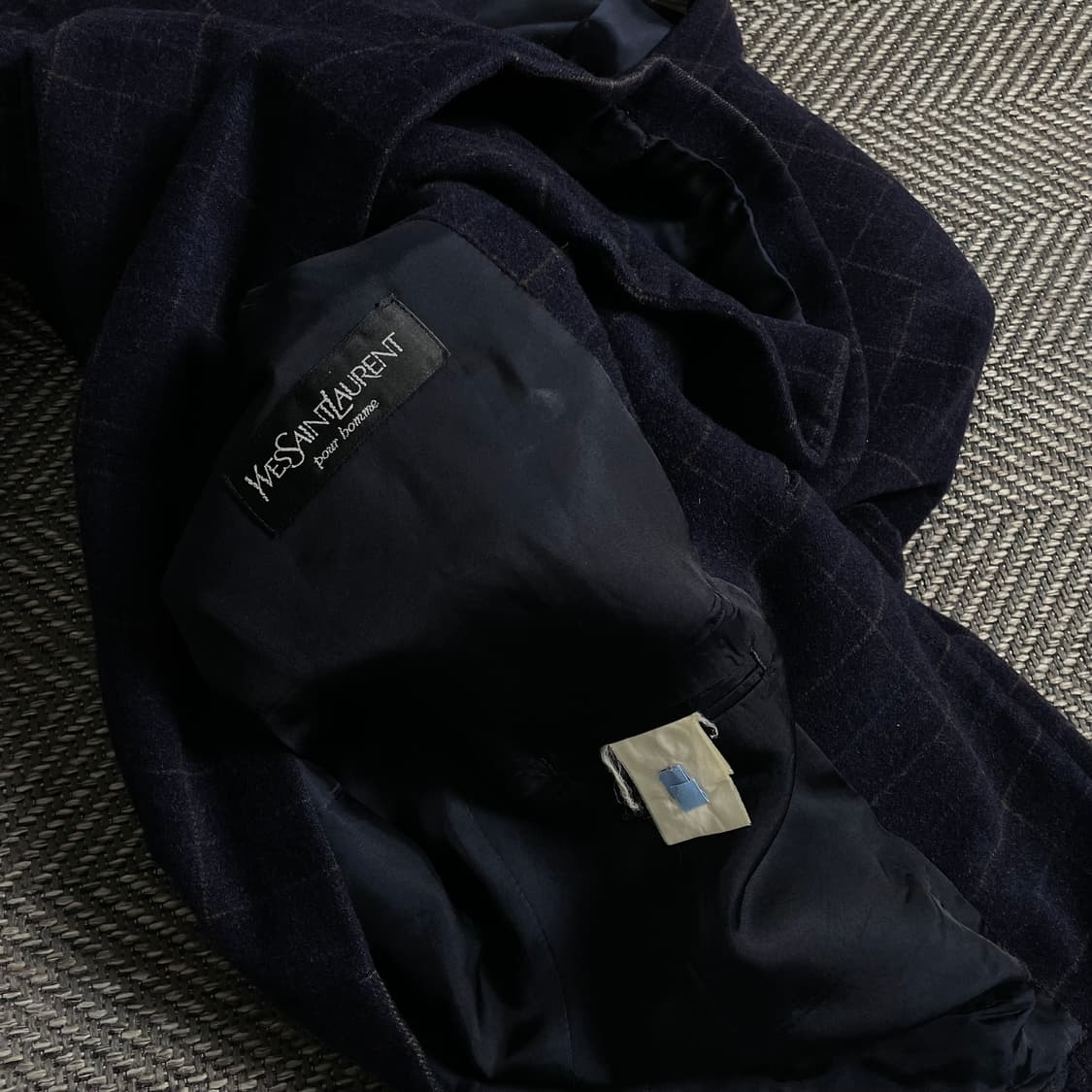 00s 입생로랑 아카이브 체크 패턴 캐시미어 혼방 블레이져o 4950 상품이미지6