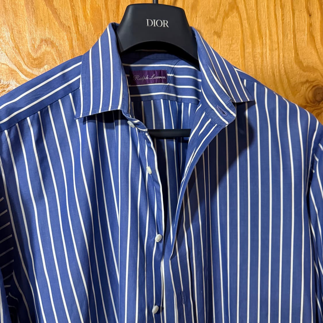 랄프로렌 퍼플라벨 스트라이프 드레스 셔츠 상품이미지1