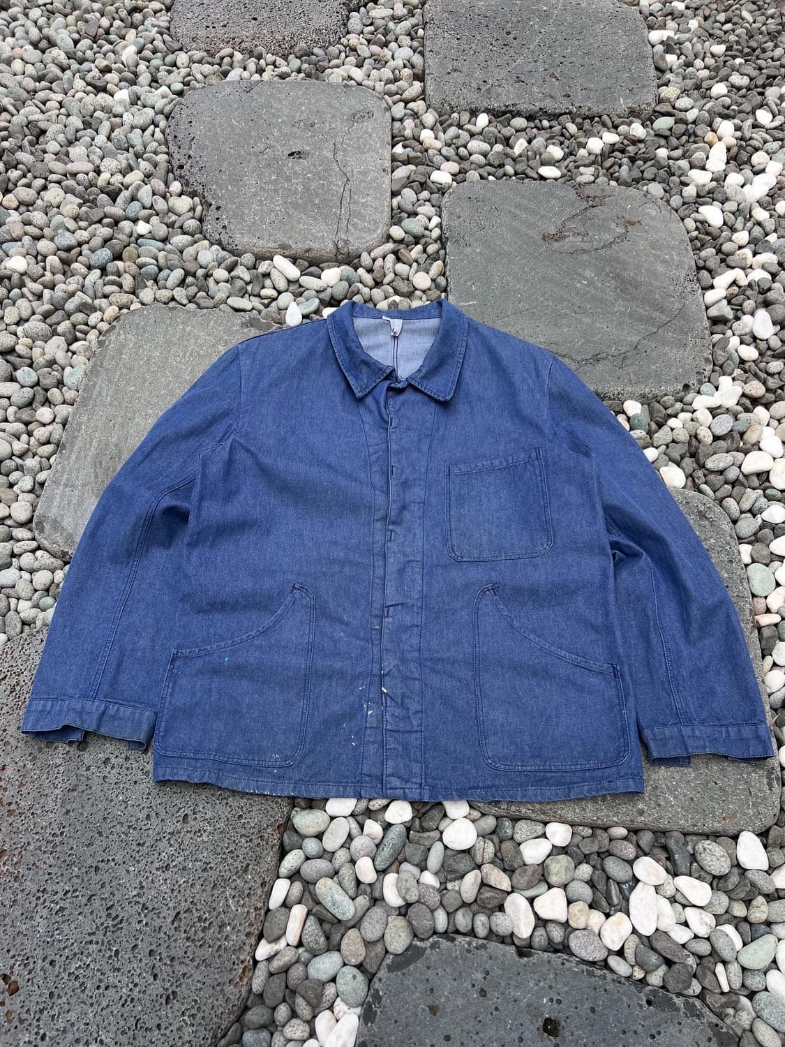 OLD VINTAGE WASHING "DENIM" 데님프렌치워크자켓 상품이미지1