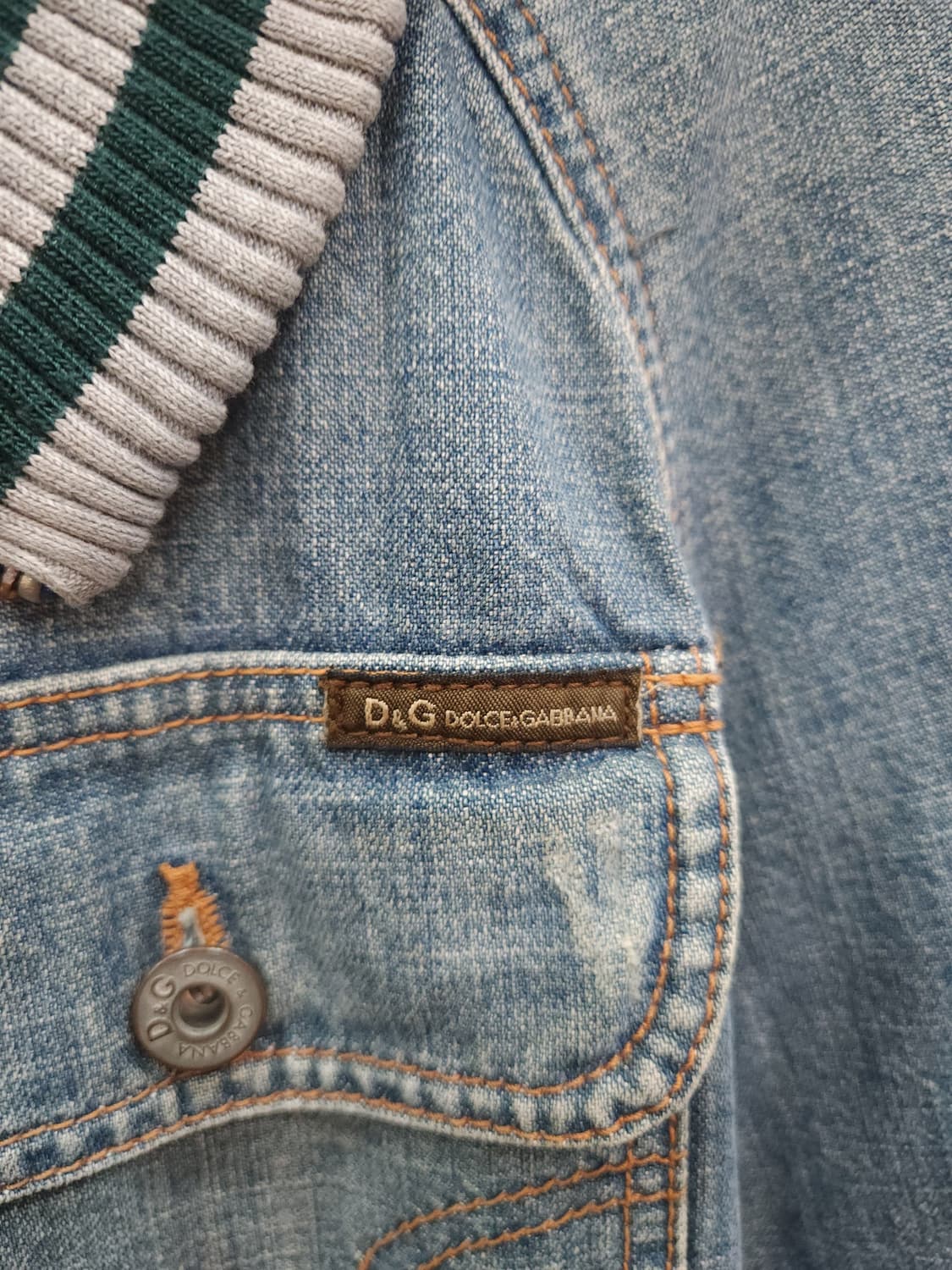 돌체엔가바나 빅자수로고 데님 보머 자켓

 상품이미지3